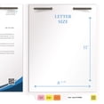 thumbnail image 5 of 20 pt Super Heavy Duty Color Folders, Full Cut End Tab, Letter Size, 2 Fasteners in Pos #1 & #3, White (Box of 40), 5 of 9