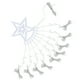 thumbnail image 5 of Luz de cadena LED Luz de cadena de estrella Luz de decoración de árbol de Navidad para jardín al aire libre Enchufe de EE. UU. 120 V Enchufe colorido de EE. UU. Con transformador, 5 of 14