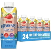 Carnation Breakfast Essentials Ready-to-Drink,Strawberry, 8 FL OZ Carton (Pack of 24)