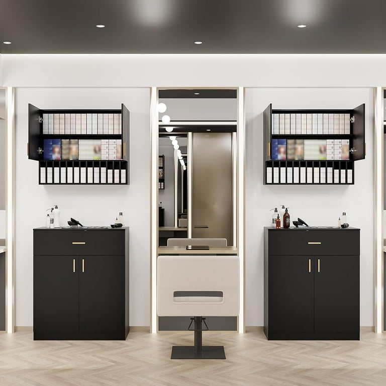 Hair Color Organizer Rack, Salon Hair Color Tube Storage Cabinet