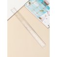 thumbnail image 1 of 1pc 30cm Scale Transparent Ruler, Drawing Tool For Students Learning Math And Drawing, 1 of 5