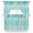 Turquoise, variant on Curtains Swag and Tiers Curtains Set, Turquoise Valances with Kitchen Tier Curtain 36 Inches Long, Modern Abstract Art Ombre Striped Swag Light Filtering Curtains for Sink/Laundry Room