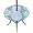 Powder Blue, Sky Blue, White, variant on Round Outdoor Tablecloth with Umbrella Hole and Zipper, Orange Pineapple Tablecloth with Elastic Waterproof, Tropical Summer Botanical Fruits Patio Table Covers for 55" - 60" Picnic Pool Tables
