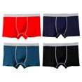 thumbnail image 2 of Men Underwear Breathable Cotton 5 Pairs Solid Color Trunk Underwear No Fly Boxer, 2 of 10