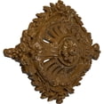 thumbnail image 3 of 35 7/8"W x 22 1/2"H x 4 3/8"P Antonio Ceiling Medallion, Hand-Painted Smokey Topaz Crackle, 3 of 6