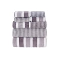 thumbnail image 2 of BAOPAI Velvet Bath Towel Set 8 Piece Absorbent Stripe Towels for Soft Quick Drying Bathroom Essentials, 2 of 7