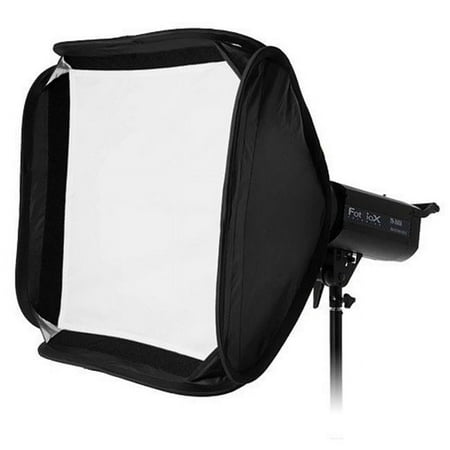 Image of Fotodiox 20 x 20 in. Pro Foldable Softbox Plus Grid with Balcar Speedring for Balcar Alien Bees Einstein White Lightning Flashpoint I & Compatible Strobes