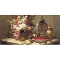 thumbnail image 2 of Robie, Jean-Baptiste 24x14 White Modern Wood Framed Museum Art Print Titled - Floral composition on a table (detail), 2 of 4