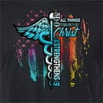 thumbnail image 3 of Wild Bobby, US Flag Philippians 4:13 I Can Do All Things Through Christ, Inspirational Christian, Men Premium Tri Blend Tee, True Black, Large, 3 of 5