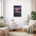 thumbnail image 3 of Framed Canvas Print Lake Landscape Wall Art Nature Decorative for Living Room Bedroom - 16"x24" WHITE, 3 of 8