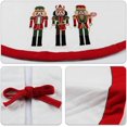 thumbnail image 4 of Jupe de Sapin de Noël 48 Pouces, Grande Brodée Nutcracker Rembourrage Collier d'Arbre, Décorations Rustiques d'Intérieur, Rouge & Blanc, 4 of 6