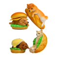 thumbnail image 1 of 4 piezas figuras de perro hamburguesa Baoblaze Estatuilla de cachorro decoración de escritorio, 1 of 8