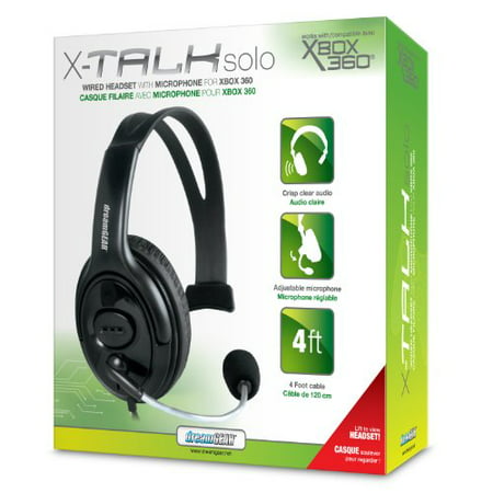 dreamGEAR Xbox 360 X-Talk Solo Wired Headset (Best Soho Phone System)