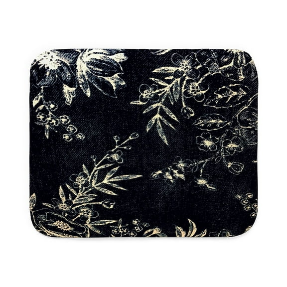 CafePress - Vintage Chalkboard Flo - Sherpa Fleece Throw Blanket 60" x 50"