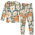 thumbnail image 2 of FORMRS Long Sleeve Top and Pants Pajama Set for Niños 2-Piece Sleepwear, Sizes 18M-8Y, Sunny Blooms, 2 of 6