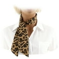 thumbnail image 3 of Unique Bargains 1 Pc Scarf Headband Leopard Print Neck Scarf for Women Yellow, 3 of 5