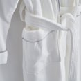 thumbnail image 4 of Albornoz de Hotel, camisón de salón de belleza bordado de algodón blanco grueso, albornoz fino de verano JAMW Sencillez, 4 of 5