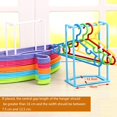 thumbnail image 3 of Clothes hanger storage Coat hanger organizer Plastic hanger storage stand Clothes stacker holder Storage hanger stacker, 3 of 9