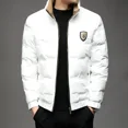 thumbnail image 3 of Chaqueta de plumón con cuello alto para hombre, chaqueta cálida de plumón de pato blanco brillante que no se lava, abrigo corto de moda, ropa nueva, 3 of 5