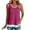 Hot Pink, variant on Xunlbb Tank Top for Women Summer Casual Patchwork Fake Two-piece Sleeveless Top T-shirt Round Neck Sleeveless Garment Sleeveless Tops for Women S-2XL