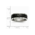 thumbnail image 6 of Stainless Steel Polished Black IP Grooved Ring Size: 13; for Adults and Teens; for Women and Men, 6 of 6