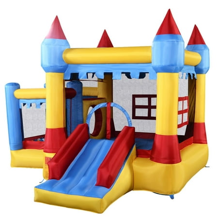Generic Inflatable Bounce House Castle Commercial Kids Jumper Moonwalk With Ball Without Blower