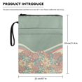 thumbnail image 7 of HELLHERO Book Lovers Gift Book Sleeve, 11.4 Inch X 8.66 Inch Polyester Carrying Book Case Book Storage Bag Book Carrying Case with Pocket, Gift for Women, Retro Daisies, 7 of 7