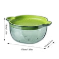 thumbnail image 3 of FURNIX Dual-Layer Kitchen Colander,Fruit Veggie Washing Strainer,Fast Drainage Basket,Lightweight Food Rinser,Versatile Storage Bowl,Drain Basket,Reusable Produce Strainer,Multi-Use Kitchen Tool, 3 of 9