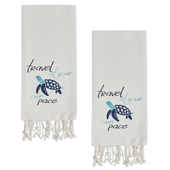 Split P Travel At Your Own Pace Dishtowel Pair of 2