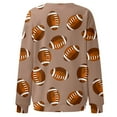 thumbnail image 5 of EHQJNJ Chandail en Molleton Bleu pour Femmes, Quotidien, Maison, Extérieur, Manches Longues, Col Rond, Imprimé, Décontracté, Grande Taille, 5 of 5