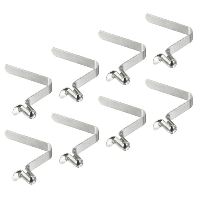 Uxcell 8x5mm Clips de resorte para palas de kayak, botón hueco, bloqueo de pasador único para tubo, paquete de 8