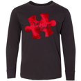 thumbnail image 3 of Inktastic Autism Awareness Be Kind Red Puzzle Piece Long Sleeve Youth T-Shirt, 3 of 5