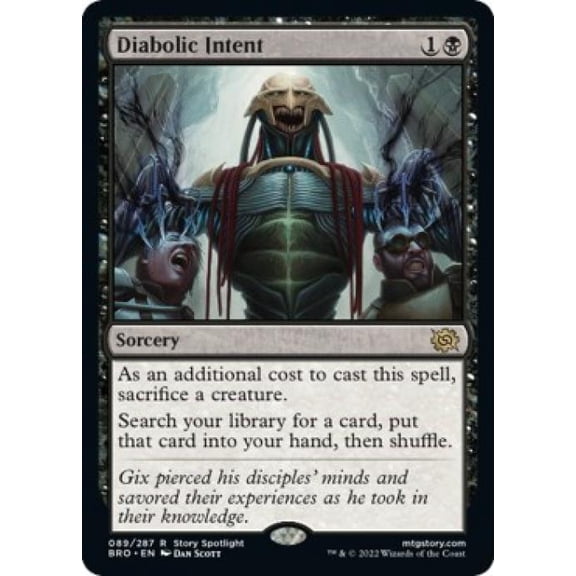 Magic the Gathering - The Brothers' War - Diabolic Intent Near Mint