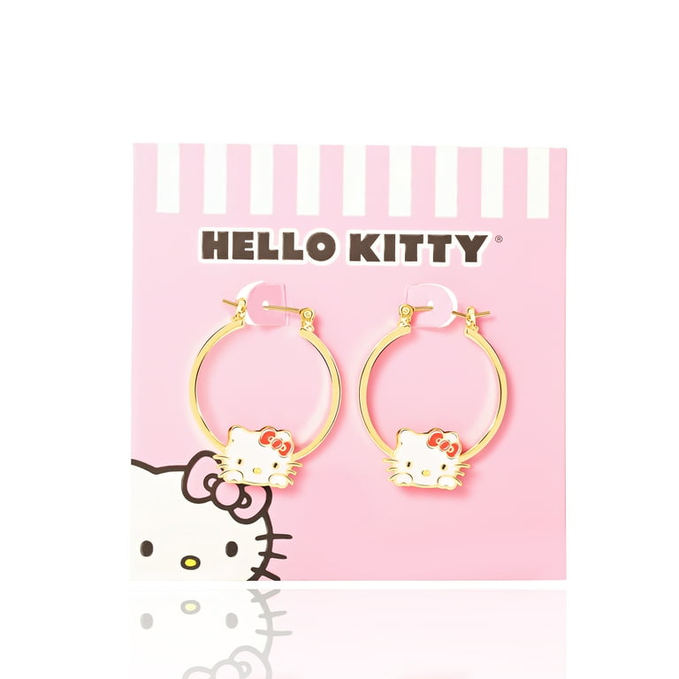 18k Saudi Gold Hello Kitty earrings Female Gold Accessories