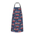 thumbnail image 2 of Picia Fire Truck 1 Waterproof Apron for Unisex Adult - Adjustable Bib Apron with Pockets, Ideal for Cooking, Gardening, Painting, and Household Chores, 2 of 9