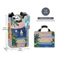 thumbnail image 2 of Yayeee Freestanding Laundry Hamper with Handle Collapsible Large Storage Basket for Clothes, Colorful Seaside, 2 of 7