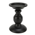 thumbnail image 4 of Candelabro de pilar de metal negro inoxidable, hierro mate, adorno para mesa de comedor, 4 of 14