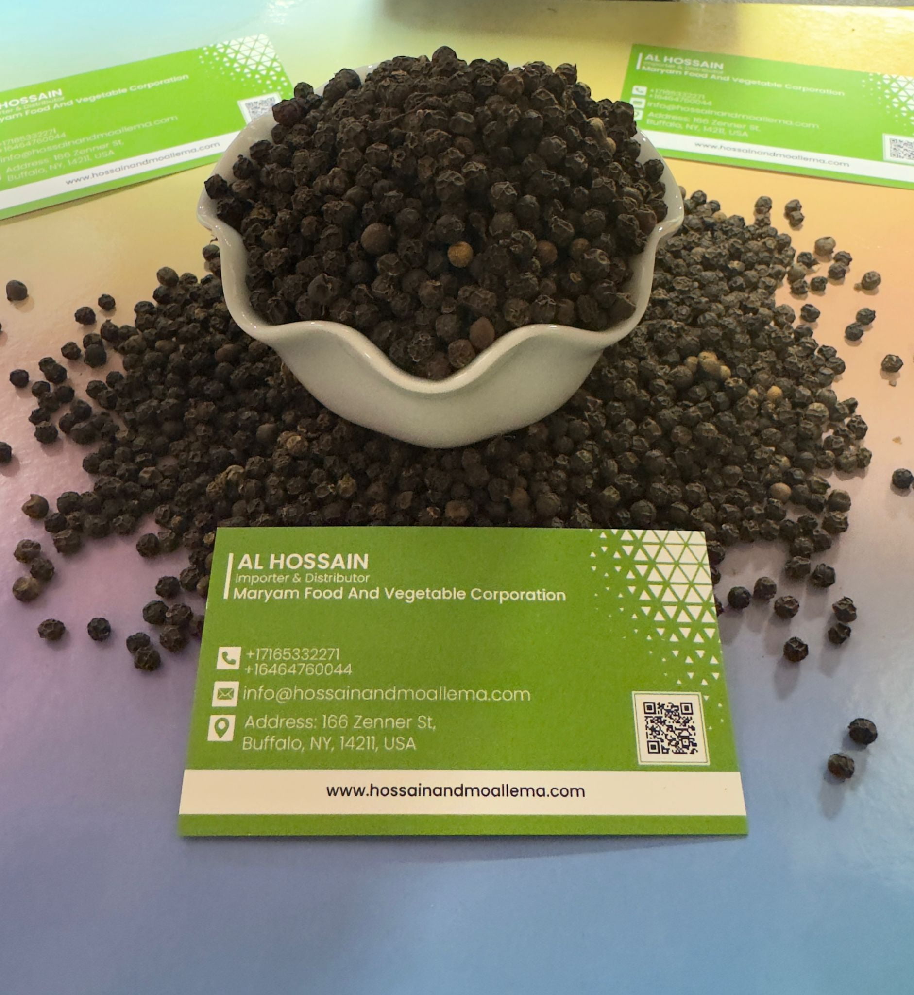 Al Hossain Natural Black Pepper – 5kg (11 lbs / 176oz) Bulk Pack – Premium Guatemalan Black Pepper for Restaurants, Catering & Culinary Use – Bold Flavor & Pungent Aroma