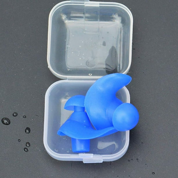 Bouchons d'oreilles de natation, 2 paires de bouchons d'oreille en silicone  réutilisables imperméables à l'eau