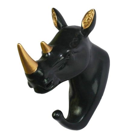 

Nordic Style Resin Decorative Hook for Home Decor Rhinoceros