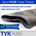 thumbnail image 3 of (2-Pack) Tyk Industries 4.00-18 4.00-19 Inner Tube For Tractor Tires And Farm Implement Replacement Tire Tube With Tr15 Rubber Valve Stem, 3 of 5