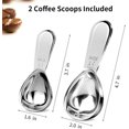 thumbnail image 4 of 2 Tablespoon Measuring Spoon, Coffee Scoop Stainless Steel With Accurate Measurement Short Handle Metal Spoons 2Pcs Set For Tea Sugar Flour (1 tbsp & 2 tbsp), 4 of 8