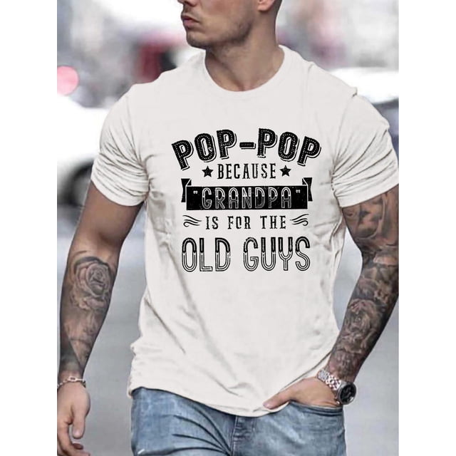 Lightweight, Men's Trendy Casual Sports Tee - Crew Neck, Machine Washable - Perfect for Summer