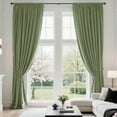 thumbnail image 4 of Soft Velvet Curtains, Light Filtering & Sound Dampening Window Treatments, Thermal Insulated Rod Pocket Drapes for Living Room & Bedroom, 2 Panels, 4 of 5