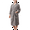 Grey-Female, variant on Women Waffle Knit Kimono Spa Robe Soft Cozy Breathable Lightweight Bathrobe with Side Pockets