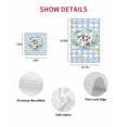 thumbnail image 7 of Easter Rabbits Kitchen Dish Towels for Drying Dishes Set of 3, Spring Eggs Tulips Daisy Wreath Bunny Blue Plaid Waffle Weave Microfiber Hand Tea Bathroom Towels Quick Dry & Absorbent Towel 12x12, 7 of 7