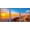 BLACK, variant on wall26 Framed Canvas Print Wall Art Set Vibrant Sunset Ocean Santorini Greece Seascape Nature Cityscape Photography Realism Landscape Colorful for Living Room, Bedroom, Office - 24"x36"x3 B
