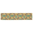thumbnail image 3 of ABPHQTO Camino de mesa largo de poliéster de piel de leopardo con cebra y hoja de palma de acuarela 40x180 cm mantel de mesa con estampado de tigre Animal, 3 of 3