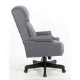 thumbnail image 4 of Boss Chaise de Direction Haut Dos en Lin de Qualité Commerciale Gris Ardoise, 4 of 5