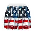 thumbnail image 4 of Tnhcen Women's 4th of July Print Pajama Shorts Elastic Waist Button Up High Waisted Sleep Shorts Fitted Patriotic Casual Home Shorts for Women S-2XL, 4 of 6
